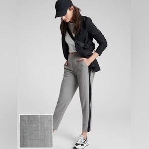 ATHLETA Brooklyn plaid ankle pant size 0